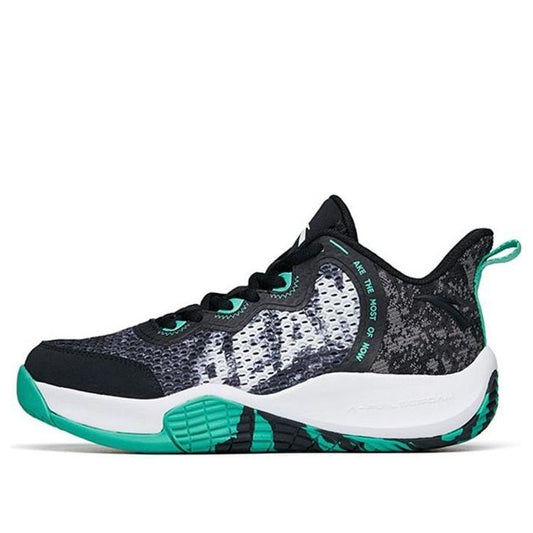 (GS) ANTA Basketball Series Sneakers 'Black Green White' 312221103-3