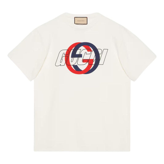 Gucci Cotton Jersey Printed T-Shirt 'White' 771758-XJF7C-9095