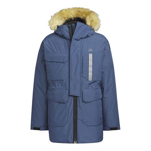 adidas Furry Down Parka 'Blue' IS0367