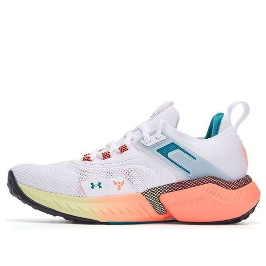 (GS) Under Armour Project Rock 5 'White After Burn' 3025437-100