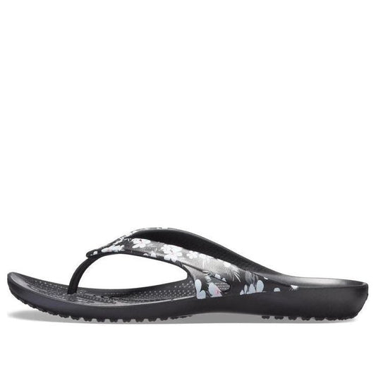 (WMNS) Crocs Kadee II Seasonal Flip Flops 'Tropical Floral Black' 205635-98F