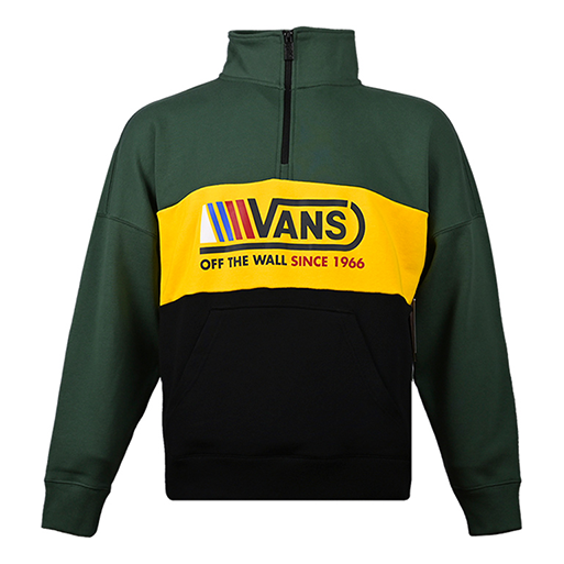 Vans Stitching Pullover Sweater Men Green VN0A4UROEEI