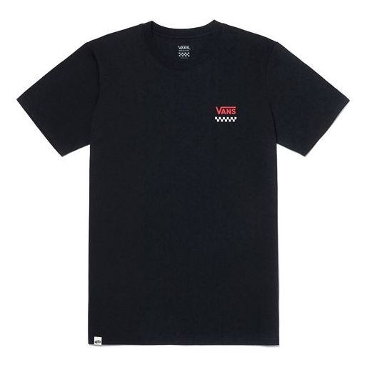 (WMNS) Vans Skateboard Logo Printing Short Sleeve Black VN0A4BRQBLK