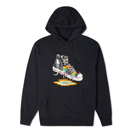 Converse Shoes Printing Fleece Lined Black 10022937-A02