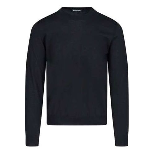 Balenciaga Back Print Interlocked BB Sweatshirt 'Black Blue' 583117T14391710