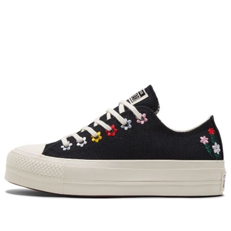 (WMNS) Converse Chuck Taylor All Star Lift Platform Low 'Floral Embroidery' A02566C