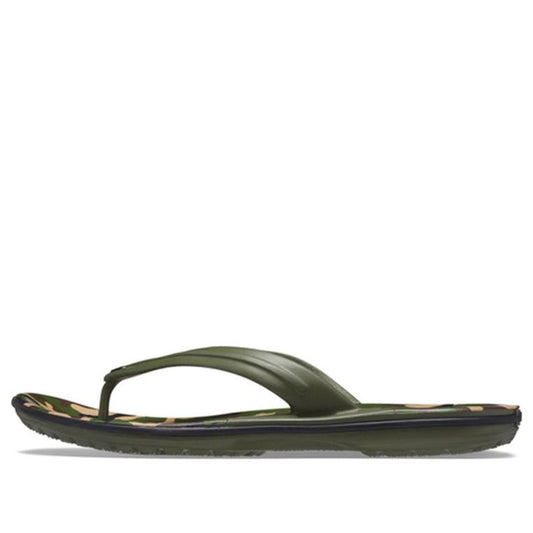 Crocs Crocband Printed Flip Flops 'Green' 205943-30Q