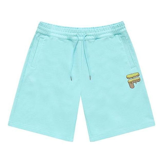 FILA FUSION Logo Print Shorts 'Sky Blue' T11U226601F-LB