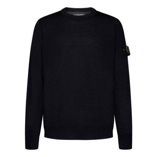 STONE ISLAND Wool Crewneck Sweater 'Black' 7915510C4-A0029