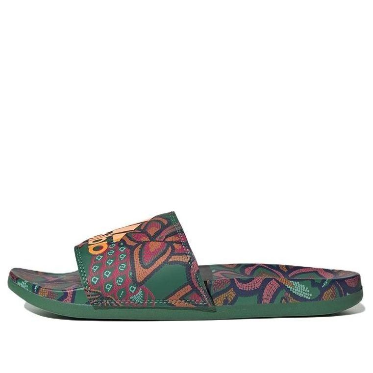 (WMNS) adidas Adilette Comfort Slide 'Floral - Bold Green' GX4302