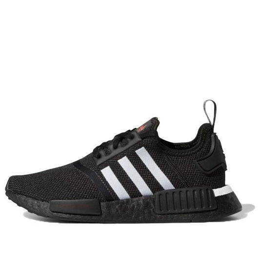 (GS) adidas NMD_R1 J 'Japanese Side Print - Black White' H01927