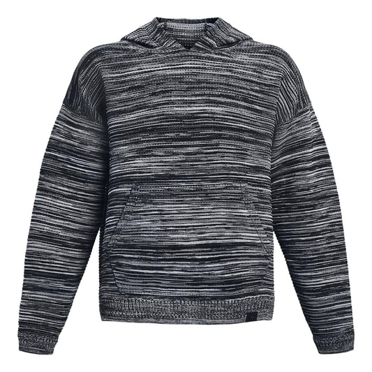 Under Armour RUSH IntelliKnit Hoodie 'Black White' 1376634-012