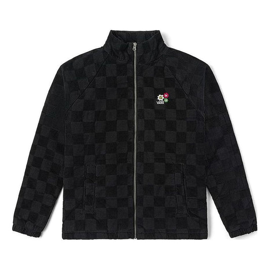 (WMNS) Vans Anaheim Floral Cord Checker Jacket 'Black' VN00044DY28