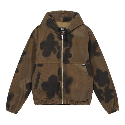 Stussy Floral Dye Work Jacket 'Brown' 115642