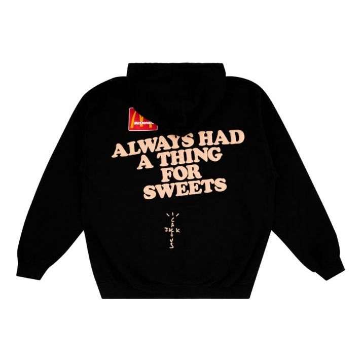 Travis Scott Cactus Jack x Mcdonald Unisex Printing Logo Black TC-26