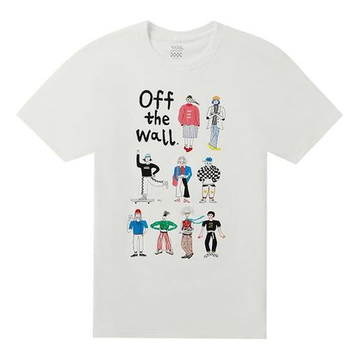 (WMNS) Vans OTW Synjiayi Printing Short Sleeve White VN0A4MNLWHT