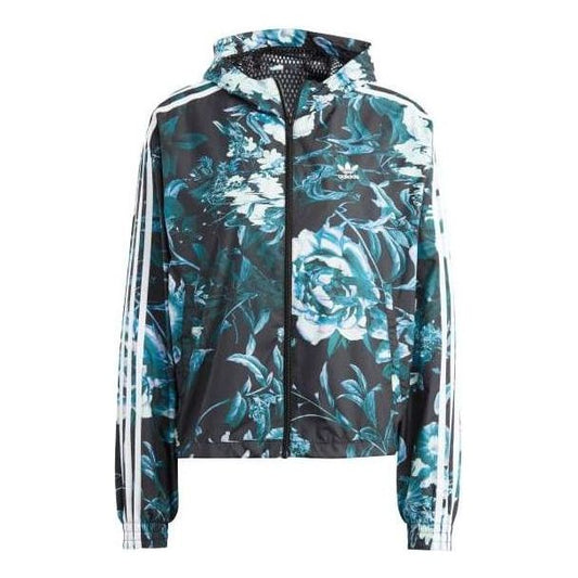 (WMNS) adidas Allover Flower Print Windbreaker 'Multi-Color' IJ7085