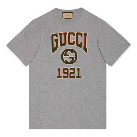 Gucci Cotton Jersey Printed T-Shirt 'Grey' 771758-XJGA5-1230