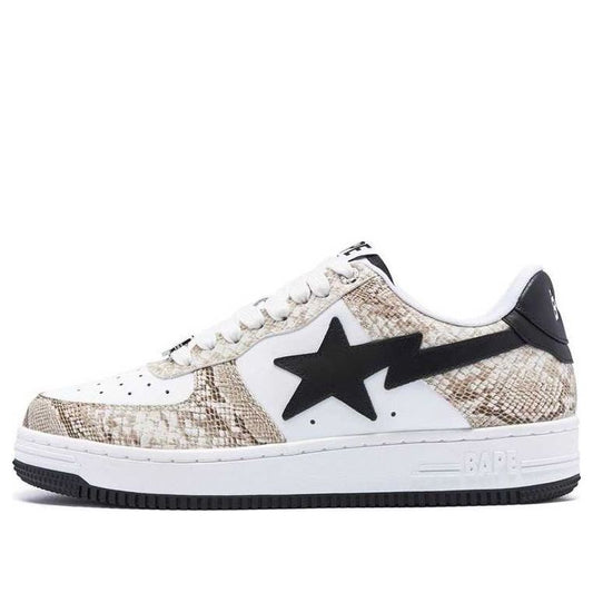 A BATHING APE Bape STA Snakeskin BAPESTA-SNAKESKIN-BEIGE