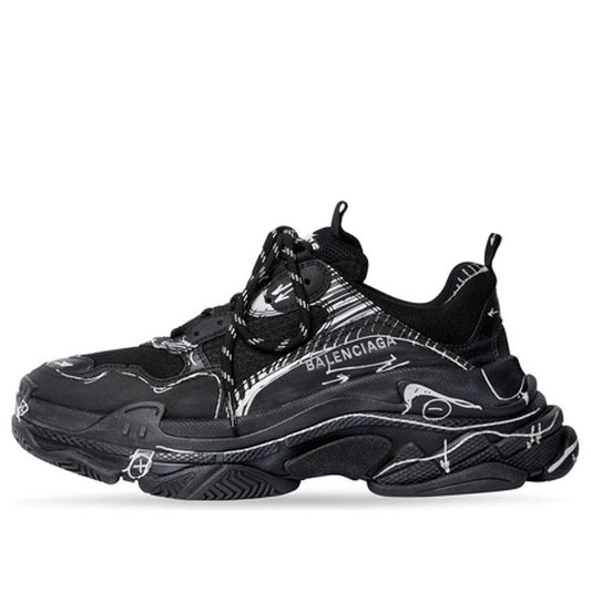 Balenciaga Triple S 'Black White' 536737W3SRB1090