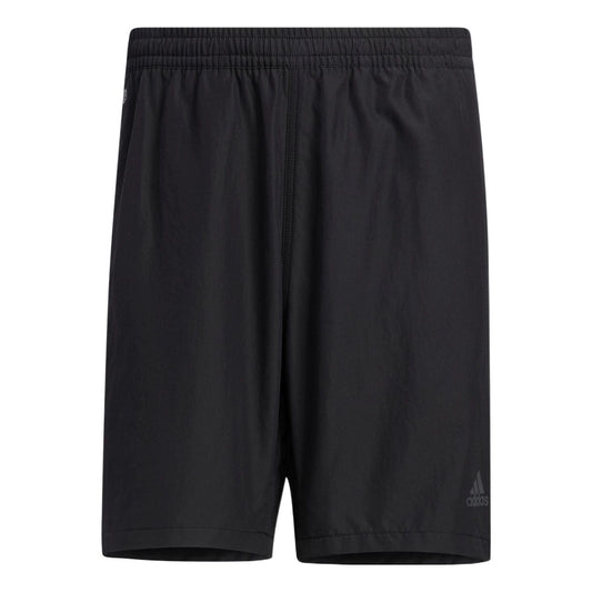 Men's adidas Solid Color Logo Printing Sports Shorts Black HD0065