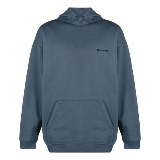 Balenciaga BB Medium Fit Hoodie 'Blue Black' 570811TNVG84183