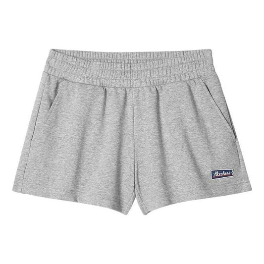 (WMNS) Skechers Logo Printed Short 'Grey Green' L122W108-004F