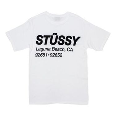 Stussy Surf Sport Tee Alphabet Printing Short Sleeve Unisex White 1904269