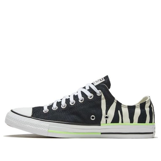 Converse Chuck Taylor All Star 'Black Zebra Print Neon Green' 167667C
