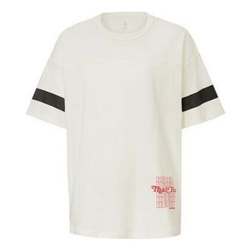 (WMNS) Converse Renew Alphabet Printing Short Sleeve White 10018928-A02