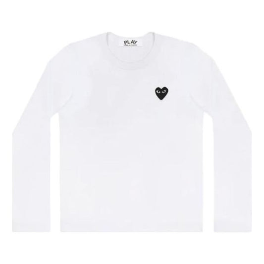 COMME des GARCONS PLAY L/S Basic T-Shirt Black Emblem 'White' AZ-T119-051-2-3