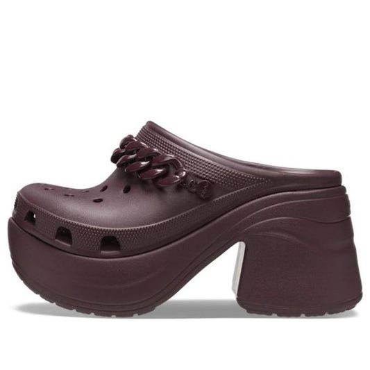 (WMNS) Crocs Siren Chain Clog 'Dark Cherry' 209018-6WD