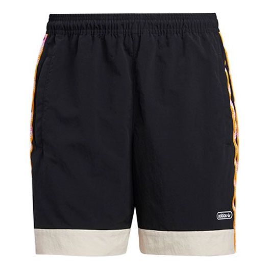 adidas originals Stripe Printing Sports Short Pant Male Black GN3897