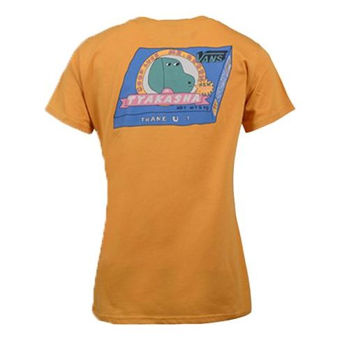 (WMNS) Vans Alphabet Printing Short Sleeve Yellow VN0A4MNK50X