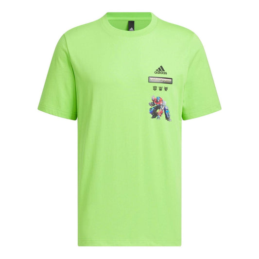 adidas x Transformers T-shirt 'Solar Green Black' IK3502