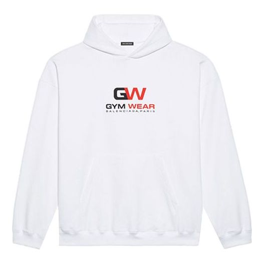 Men's Balenciaga Alphabet Printing Loose White 620973TIVD49000