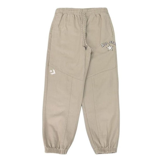 (WMNS) Converse Chuck Taylor All Star Drawstring Pants Asia Sizing 'Beige' 10024887-A01