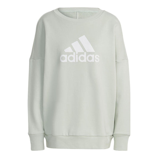 (WMNS) adidas Future Icons Badge of Sport Sweatshirt 'Linen Green' HK0499