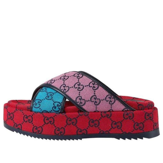 (WMNS) Gucci GG Platform Sandal 'Multicolor' 663666-2UZU0-4281