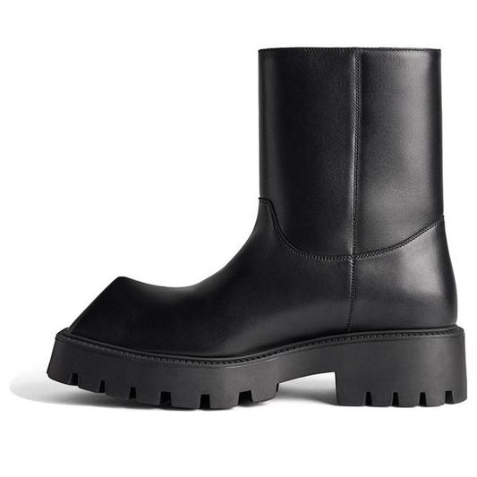(WMNS) Balenciaga Rhino Booties 'Black Smooth Calfskin' 763684WBB501000