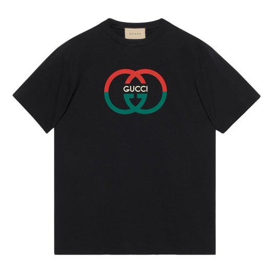 Gucci Cotton Jersey Printed T-Shirt 'Black' 771758-XJF68-1152