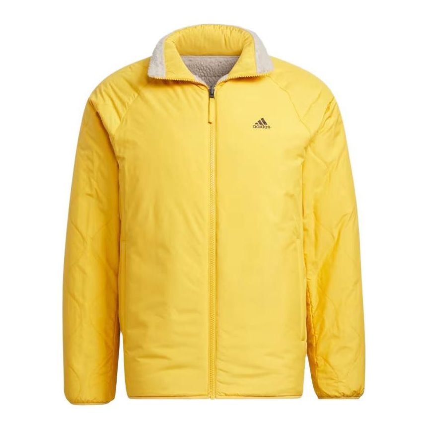adidas Sherpa Reversible Padded Jacket 'Yellow Grey' IT8711