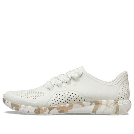 Crocs LiteRide Printed Camo Pacer Sneakers 'White Tan' 207286-1CN