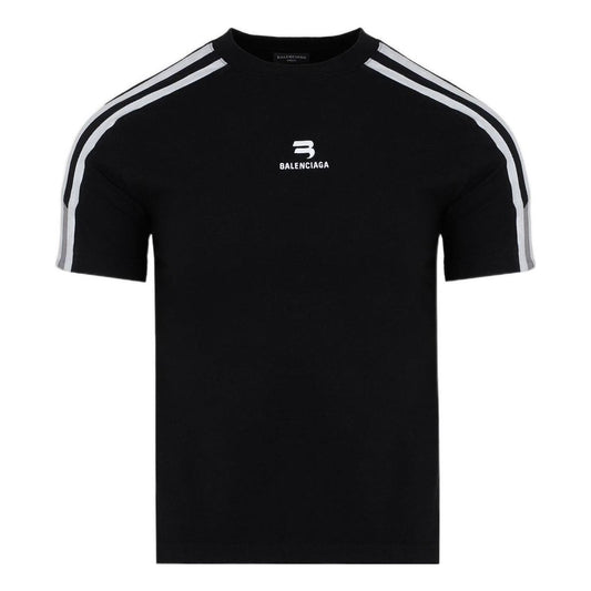 Balenciaga Sporty B Shrunk T-Shirt 'Black White' 704070TMVG43869