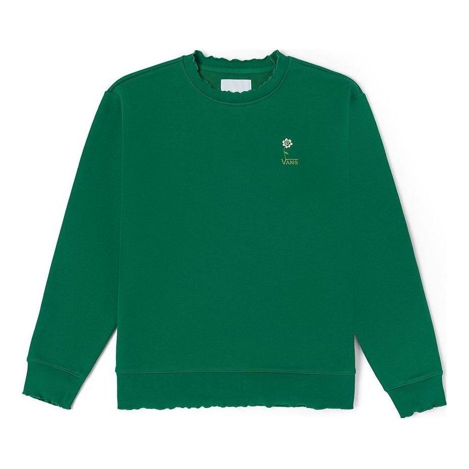(WMNS) Vans Anaheim Floral Crew Sweatshirt 'Green' VN000449Y5L