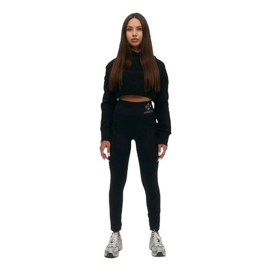 (WMNS) House of Cenmar Leggings with Logo Print 'Black' HOC-WN8