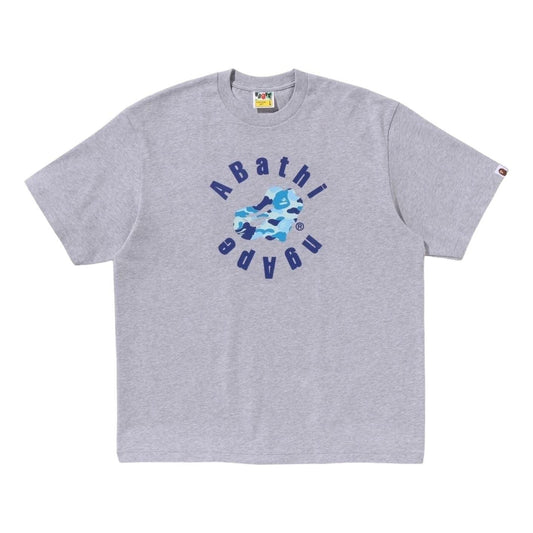 A Bathing Ape Abc Camo Heart Ape Relaxed Fit T-Shirt 'Grey' 1L30-110-328-GRY
