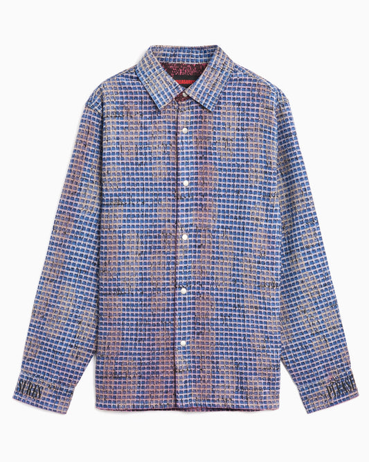Camisa de cuadros Reversible Pleasures Operator para hombre
