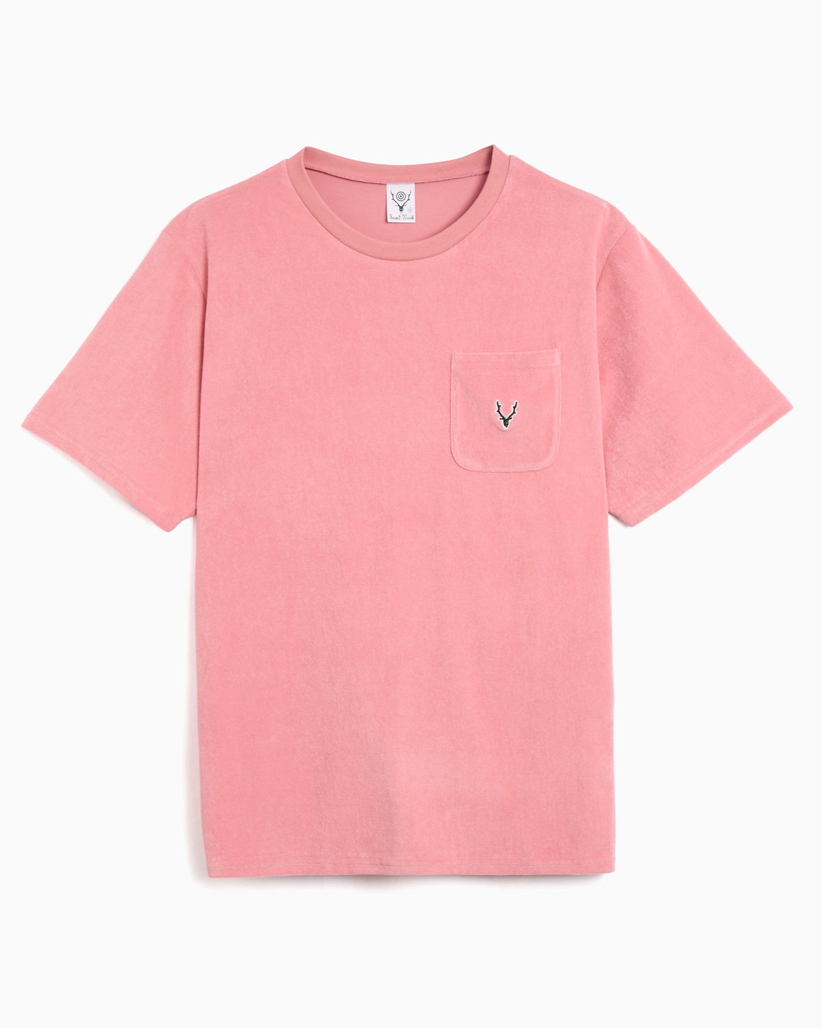 Camiseta con logo Relaxed South2 West8 Round Pocket para hombre